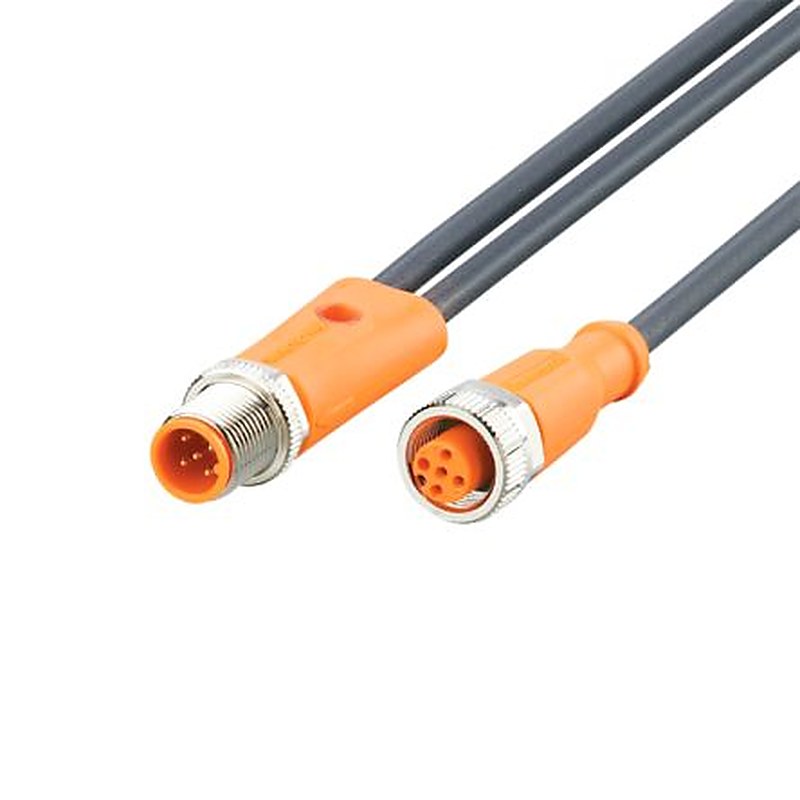 ifm electronic Male 5 way Straight to Female 5 way Straight Communication Cable, 300 mm