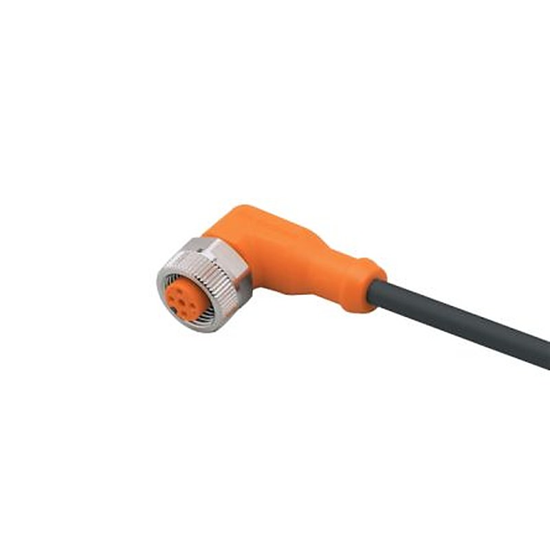 ifm electronic Female 5 way Right Angle to Female 5 way M12 Communication Cable, 30 m