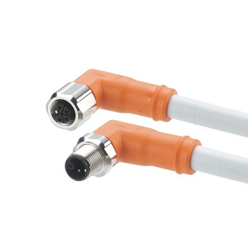 ifm electronic EVCA40, 500 mm 5 Core Power Cable, Grey Polyurethane 90 °C