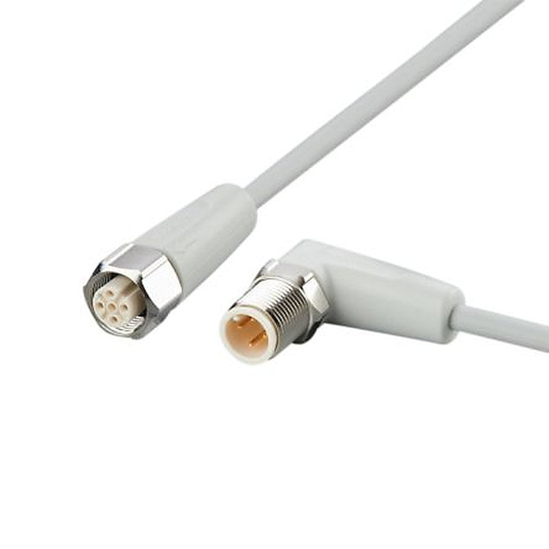 ifm electronic Male 4 way Right Angle to Female 5 way Straight Communication Cable, 300 mm