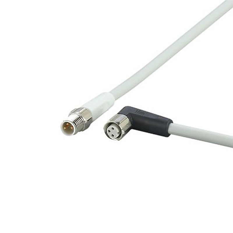 ifm electronic Male 3 way Straight to Female 3 way M8 Communication Cable, 1 m