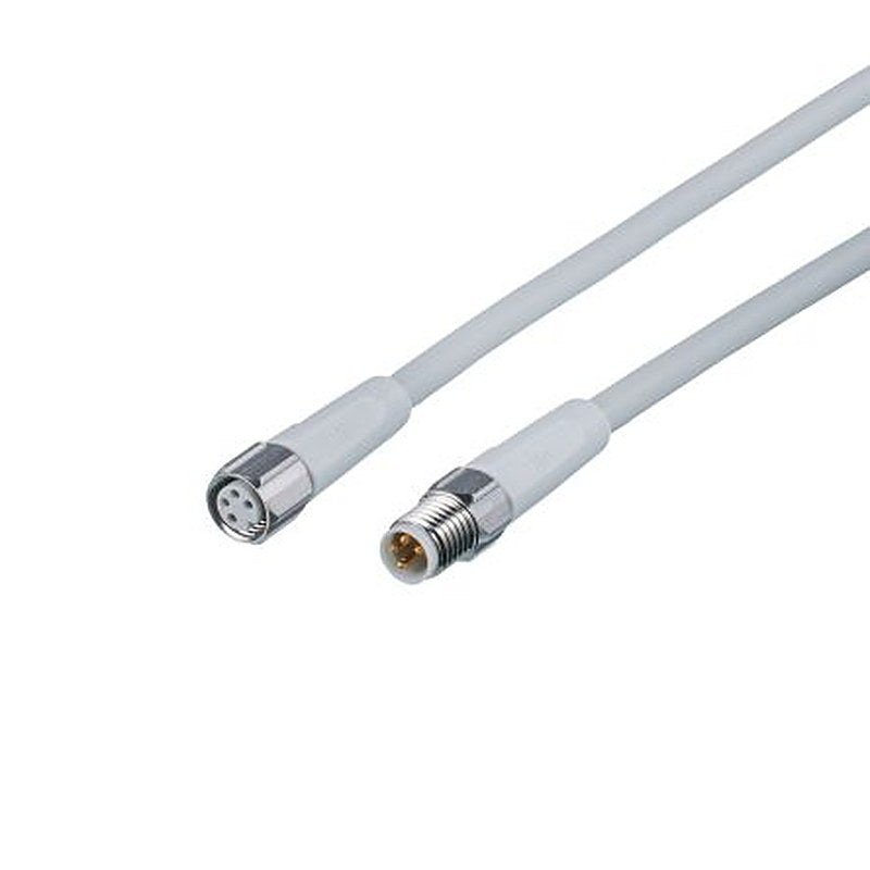 ifm electronic Male 4 way Straight to Female 4 way Straight Communication Cable, 600 mm
