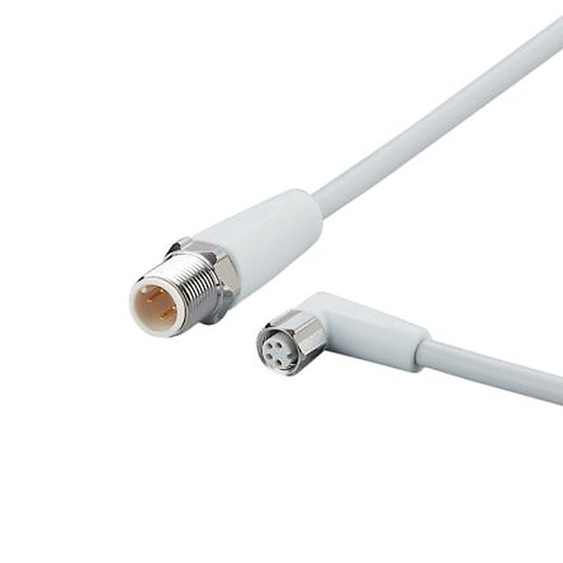ifm electronic Male 4 way Straight to Female 4 way M8 Communication Cable, 2 m