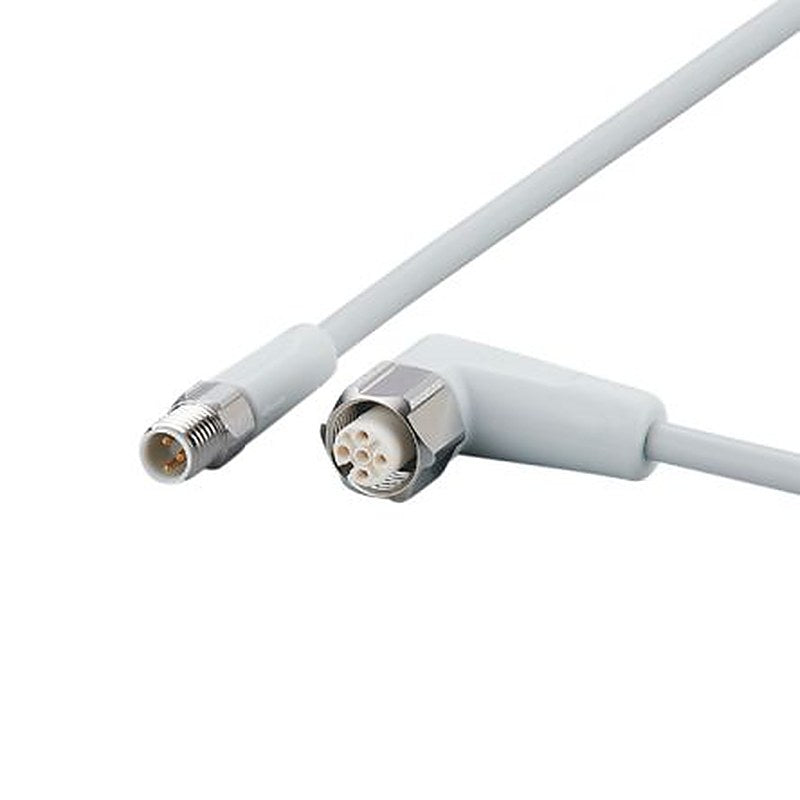 ifm electronic Male 3 way Straight to Female 5 way M12 Communication Cable, 5 m