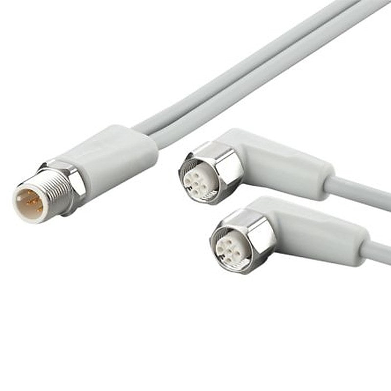 ifm electronic Male 5 way Straight to Female 5 way M12 Communication Cable, 1 m