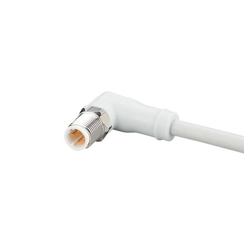 ifm electronic Male 4 way Right Angle to Female 4 way M12 Communication Cable, 10 m