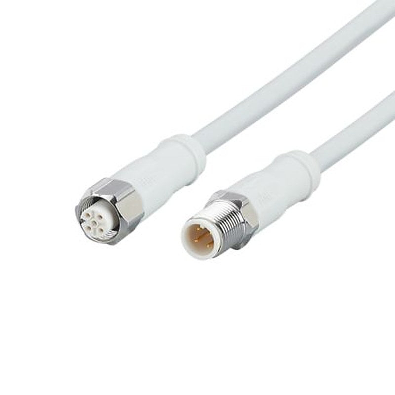 ifm electronic Male 4 way Straight to Female 5 way Straight Communication Cable, 500 mm