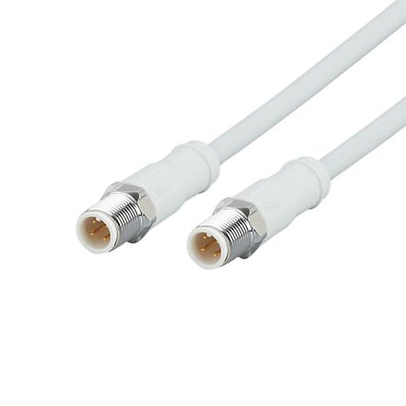 ifm electronic EVF, 6 m Ethernet Cable, Grey Straight to Male Straight Male, Shielded MPPE Sheath