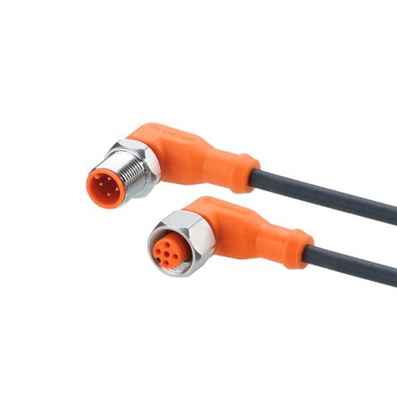 ifm electronic Male 1 way Right Angle to Female 1 way M12 Sensor Actuator Cable, 5 m