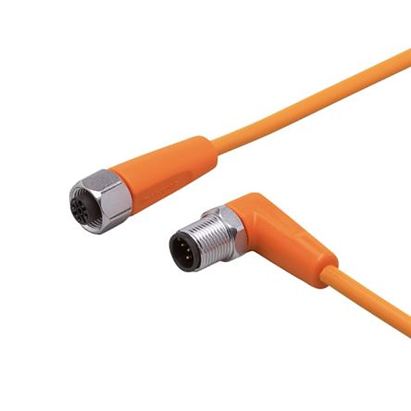 ifm electronic Male 1 way Right Angle to Female 1 way Straight Sensor Actuator Cable, 300 mm