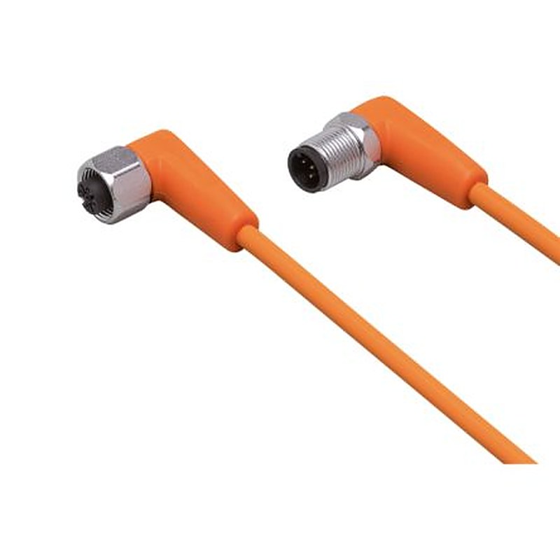 ifm electronic Male 1 way Right Angle to Female 1 way M12 Sensor Actuator Cable, 300 mm