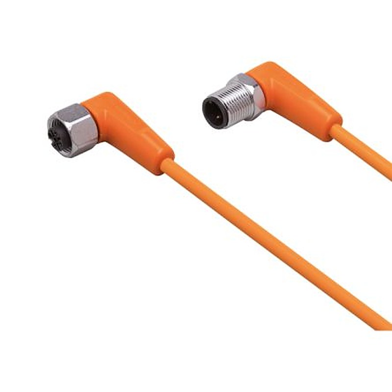 ifm electronic Male 1 way Right Angle to Female 1 way M12 Sensor Actuator Cable, 1 m