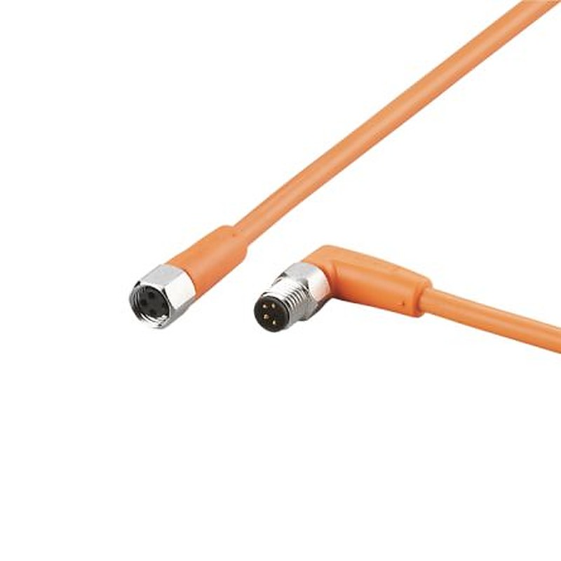ifm electronic Male 1 way Right Angle to Female 1 way Straight Sensor Actuator Cable, 2 m