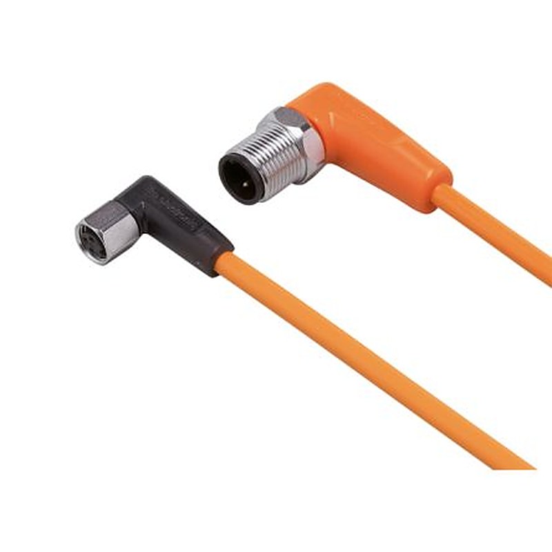ifm electronic Male 1 way Right Angle to Female 1 way M8 Sensor Actuator Cable, 300 mm