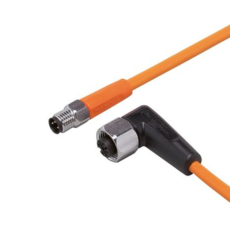 ifm electronic Male 1 way Straight to Female 1 way M12 Sensor Actuator Cable, 300 mm