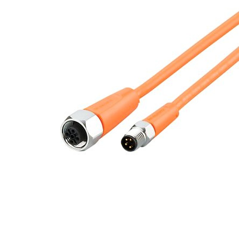 ifm electronic Male 1 way Straight to Female 1 way Straight Sensor Actuator Cable, 300 mm