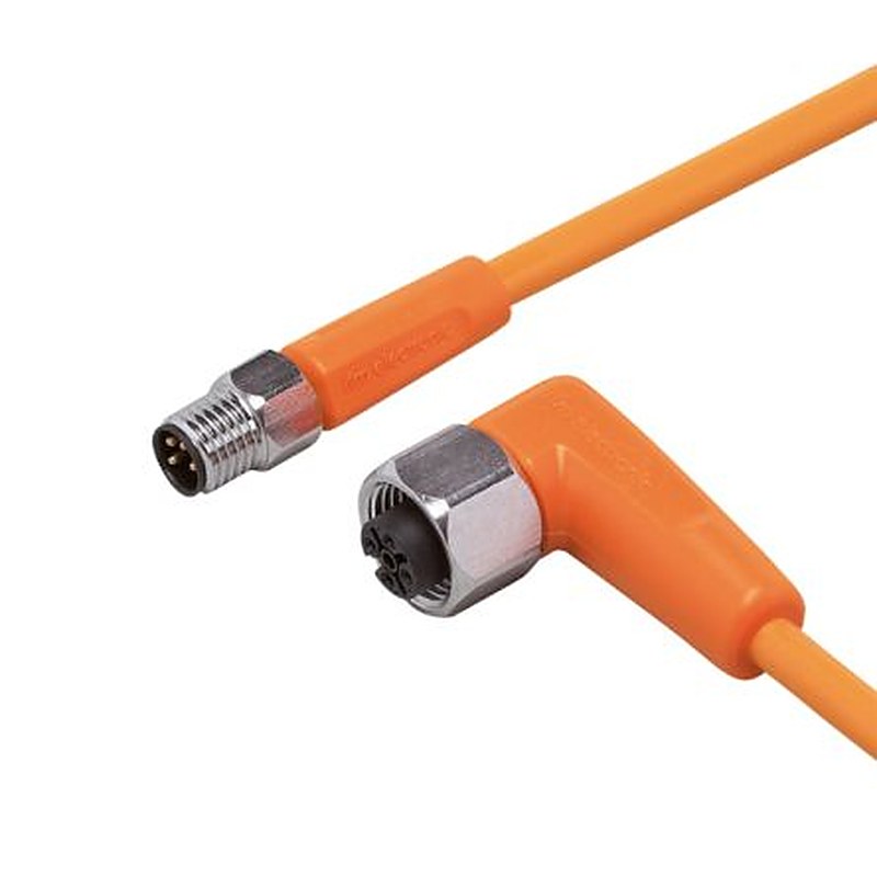 ifm electronic Male 1 way Straight to Female 1 way M12 Sensor Actuator Cable, 300 mm