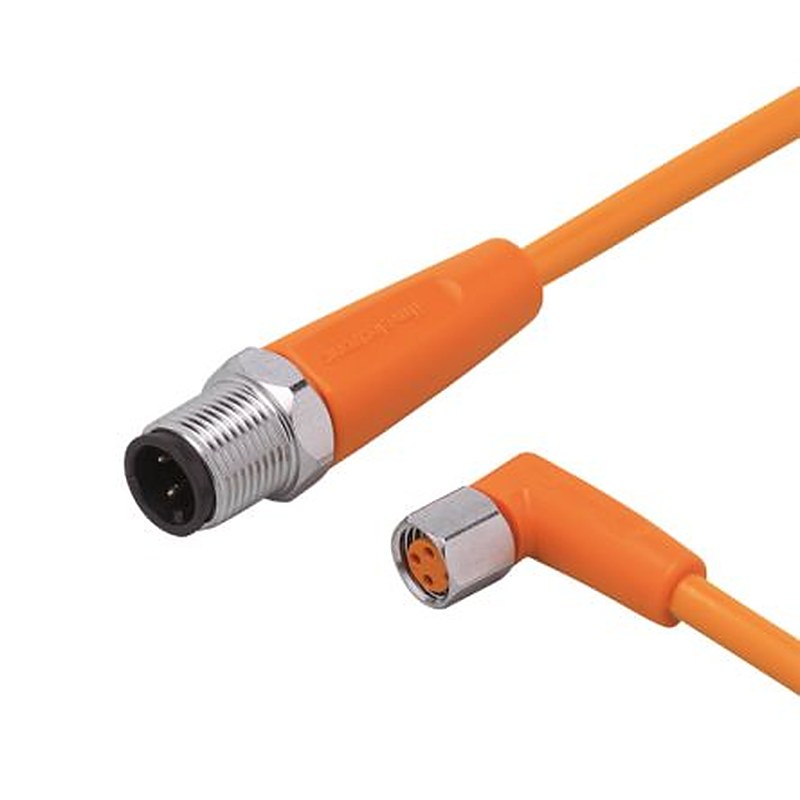 ifm electronic Male 1 way Straight to Female 1 way M8 Sensor Actuator Cable, 3.5 m