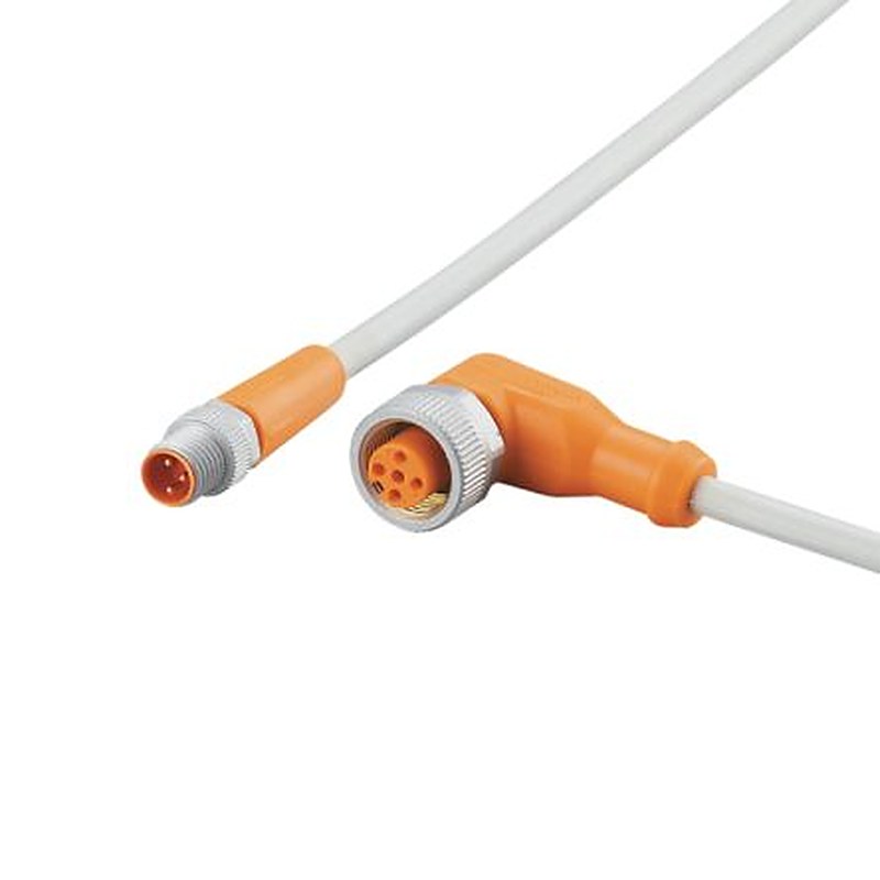 ifm electronic Male 1 way Straight to Female 1 way M12 Sensor Actuator Cable, 1 m