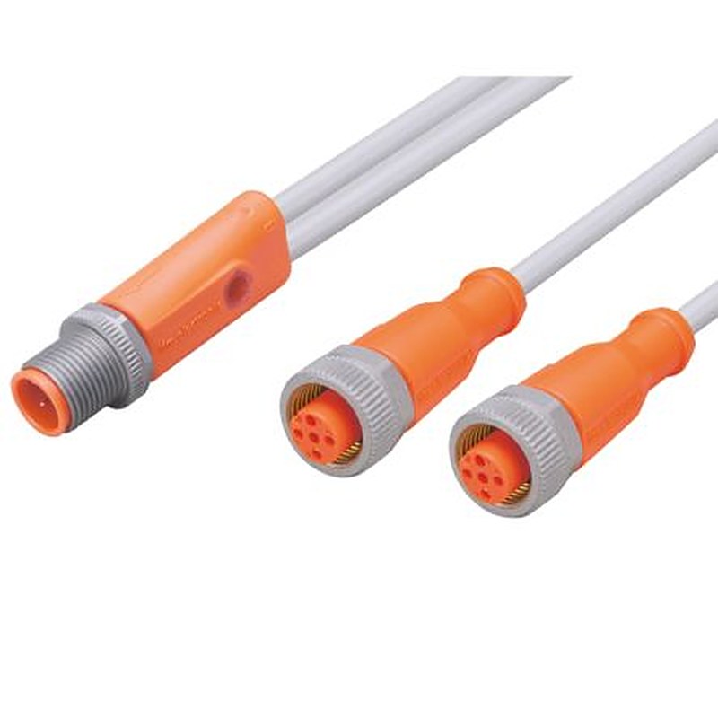 ifm electronic Male 1 way Straight to Female 2 way Straight Sensor Actuator Cable, 300 mm