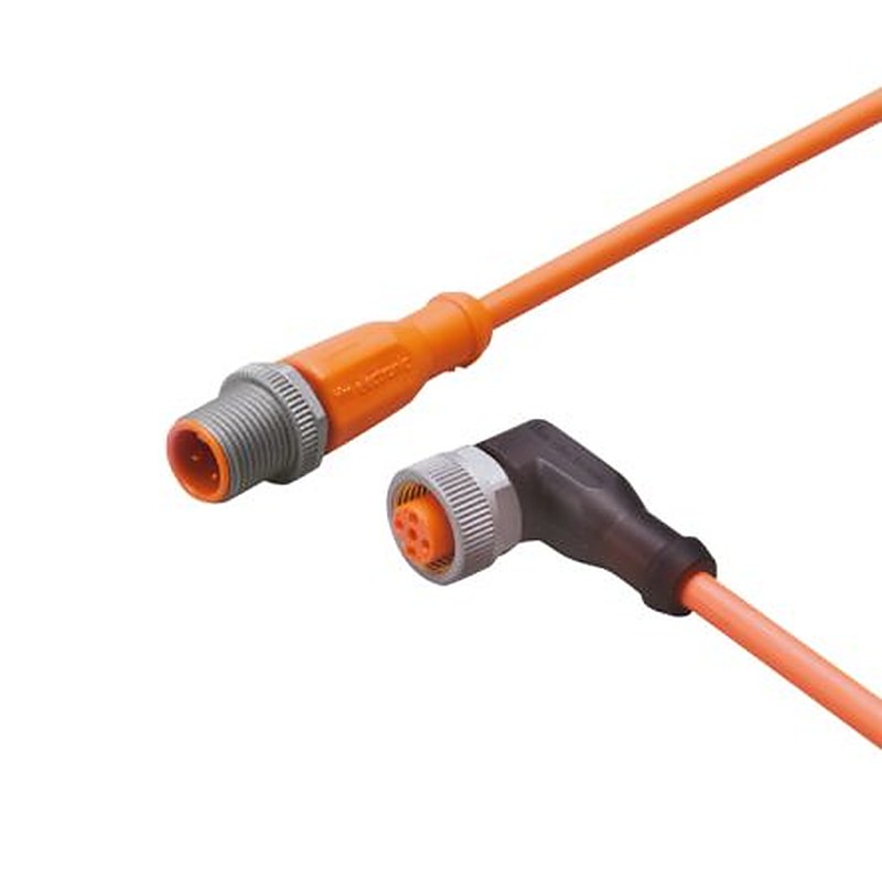 ifm electronic Male 1 way Straight to Female 1 way M12 Sensor Actuator Cable, 5 m