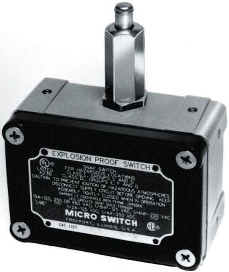 Honeywell EX Series Plunger Limit Switch, 1 NO/1 NC, IP67, IP66, IP65, Die Cast Aluminium Housing, 480V ac, 15A