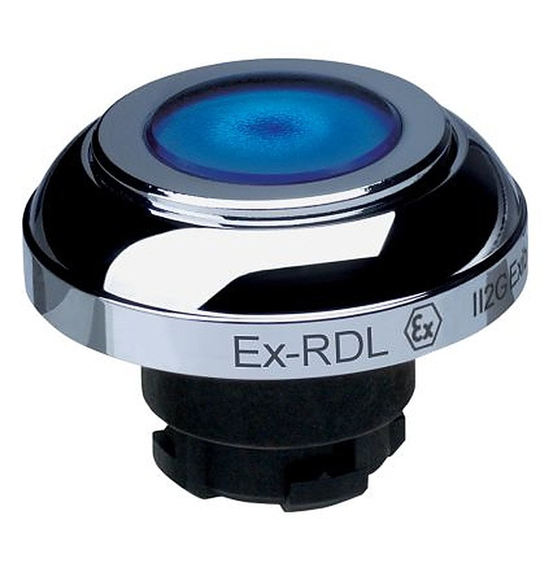 Schmersal EX-RDL Series Blue Momentary Push Button Head, 22.3 mm Cutout, IECEx