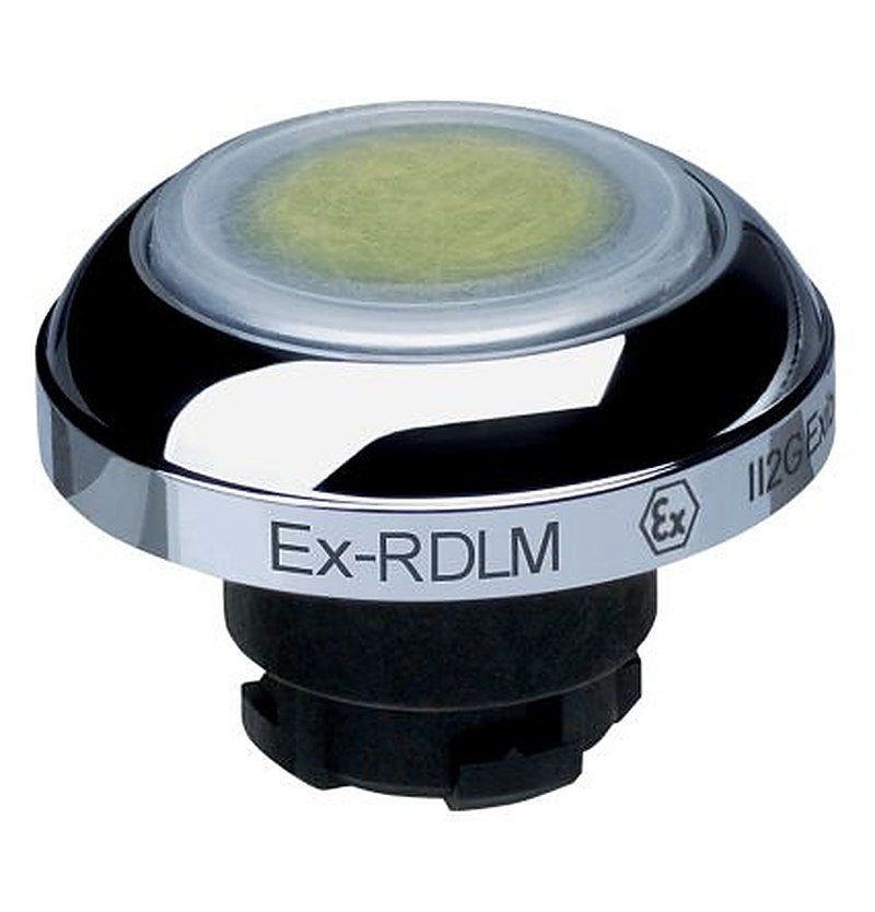 Schmersal EX-RDL Series Yellow Momentary Push Button Head, 22.3 mm Cutout, IECEx