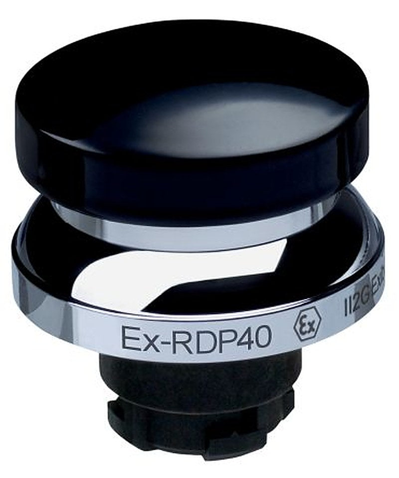 Schmersal EX-RDP Series Black Momentary Push Button Head, 22.3 mm Cutout, IECEx