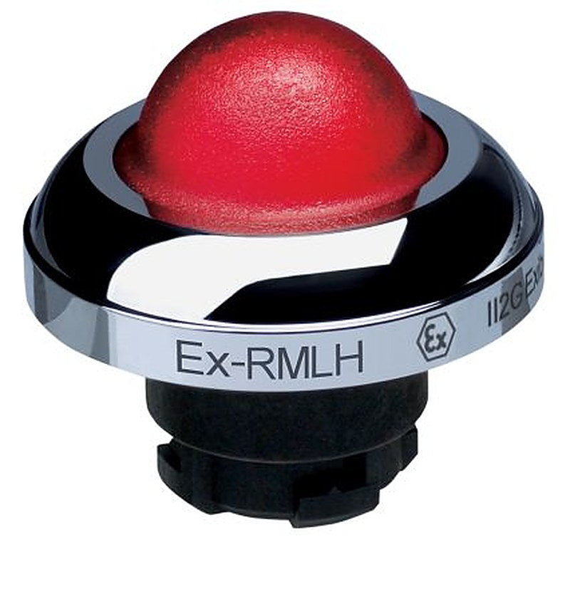 Schmersal EX-RMLH Series Red Momentary Push Button Head, 22.3 mm Cutout, IECEx