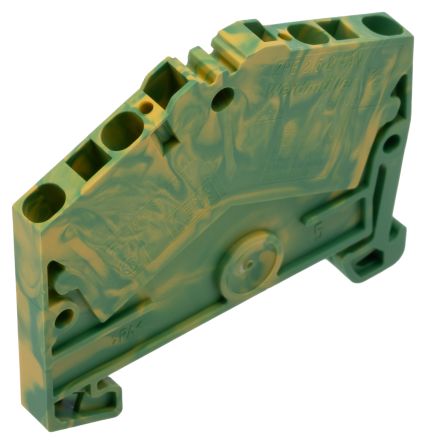 Weidmüller 4-Way ZPE 2.5-2/4AN Earth Terminal Block, 2.5mm², 14AWG, 26 AWG Wire, Clamp, Wemid Housing