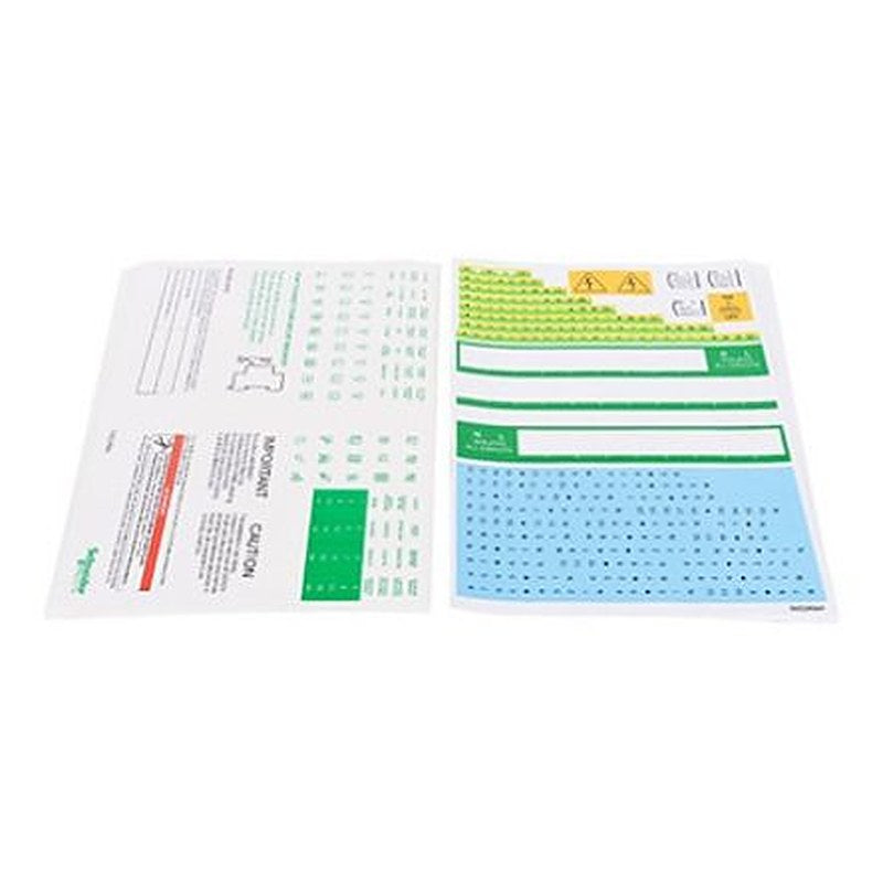 Schneider Electric White Adhesive Multi Purpose Label Sheet, Pack of 10 Per Pack