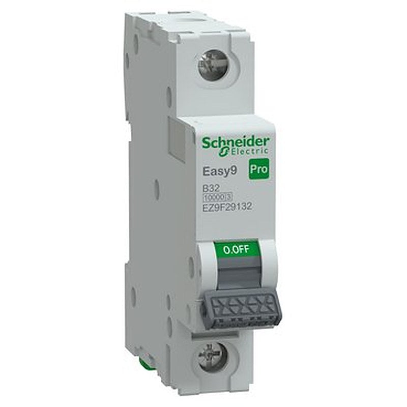 Miniature Circuit Breaker(MCB), Easy9 Pro, 1P, 32A, B curve, 10000A(IEC/EN 60898-1), 10kA(IEC/EN 60947-2) (Miniature Circuit Breaker(MCB) Easy9 Pro) is a Schneider Electric product. Designed for reliable performance and long service life. Available across Iraq — contact us for pricing and delivery options.