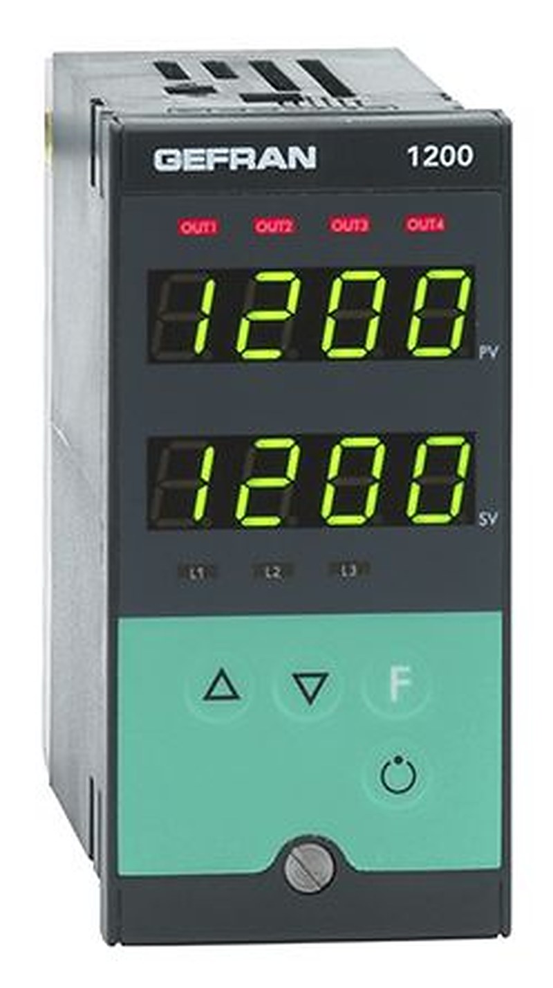 Gefran 1200 Panel PID Temperature Controller 3 Input, 3 Output Relay 240V ac On-Off