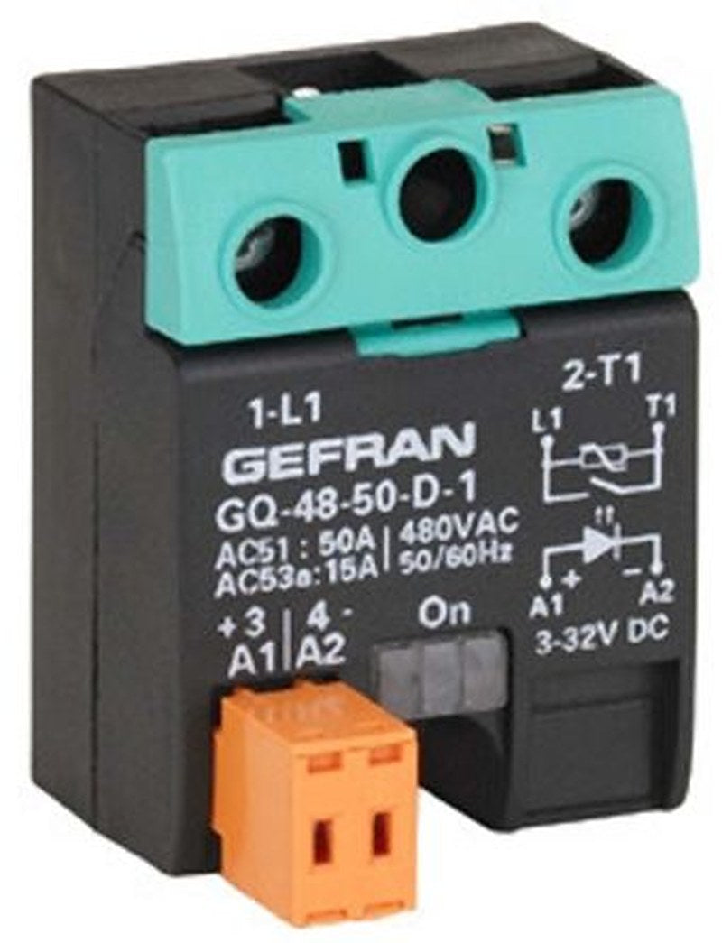 Gefran GQ Series Solid State Relay, 50 A Load, Surface Mount, 230 V ac Load, 260V ac/dc Control