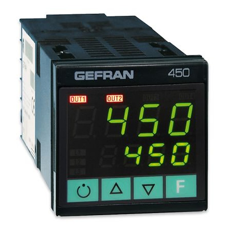 Gefran 450 DIN Controller 1 Input, 2 Output Logic 27V ac/dc Temperature Controller