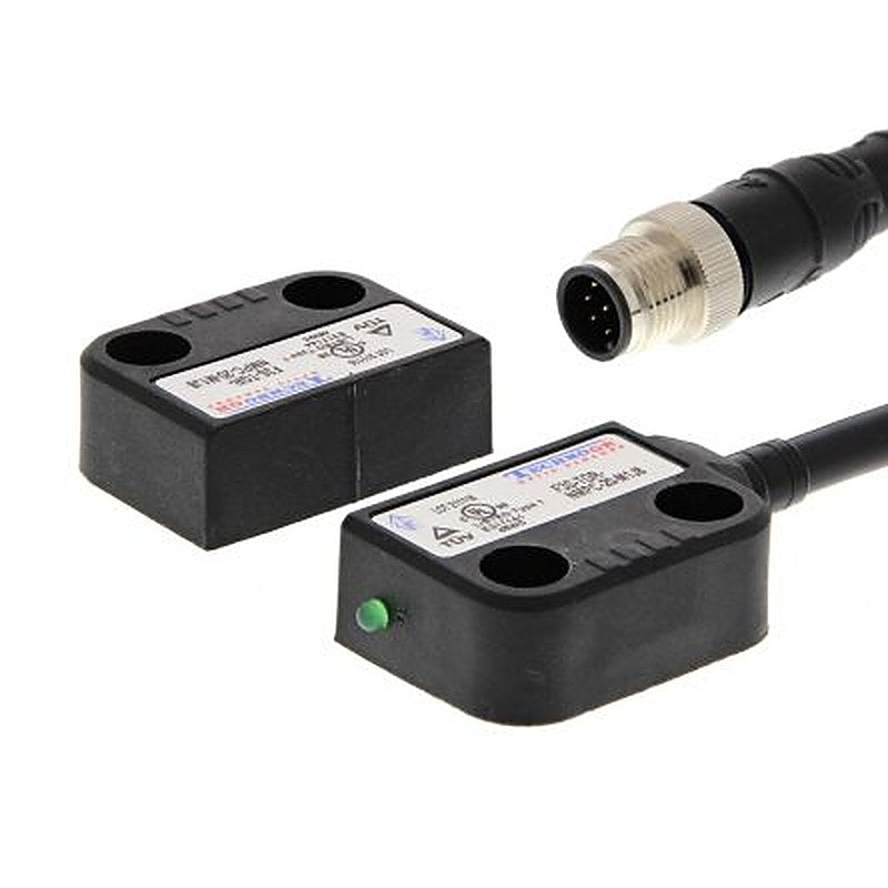 Omron F3S Series Hall Coded Non-Contact Safety Switch, Plastic Housing, 24V dc, 2 NC, M12