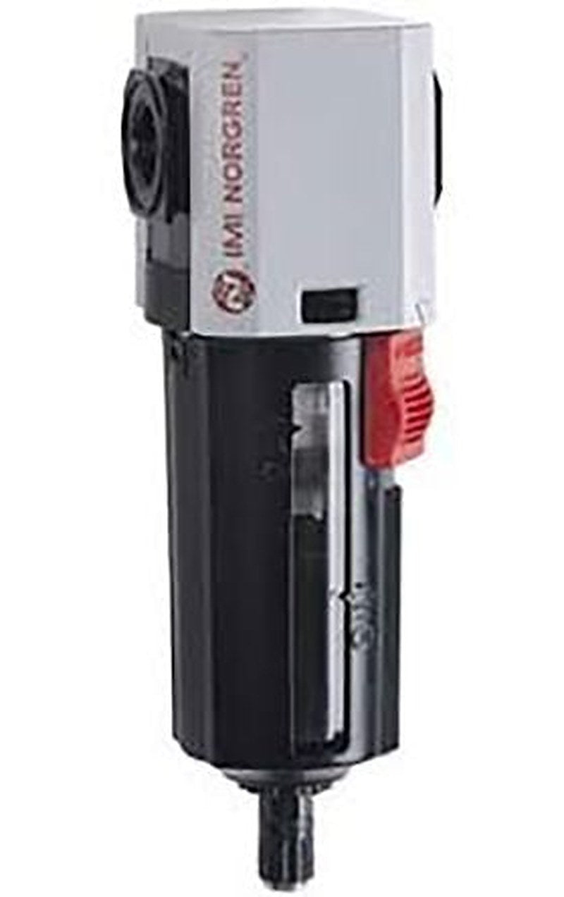Norgren Excelon Plus series 40 μm 3/8 in G 10 bar Pneumatic Filter 4680 L/min max with Automatic drain