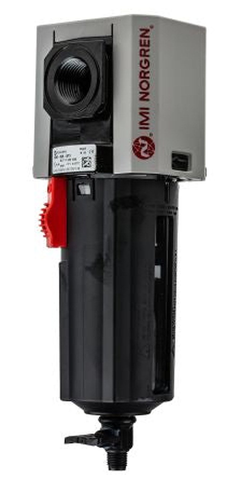 Norgren Excelon Plus series 40 μm 1/2 in G 10 bar Pneumatic Filter 4680 L/min max with Manual drain