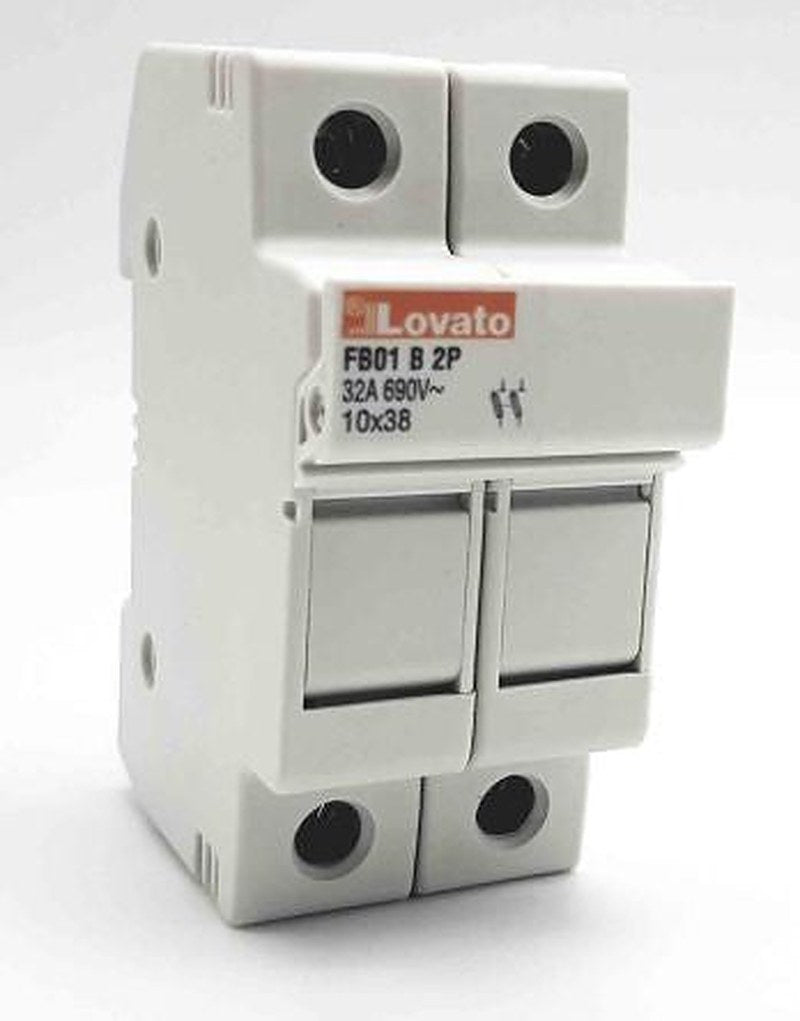 Lovato 32A Rail Mount Fuse Holder for 10 x 38 mm, 2P-Pole, 690V ac