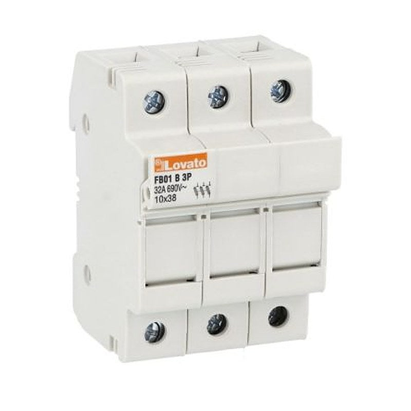 Lovato 32A Fuse Holder for 10 x 38 mm, 3P-Pole, 690V ac