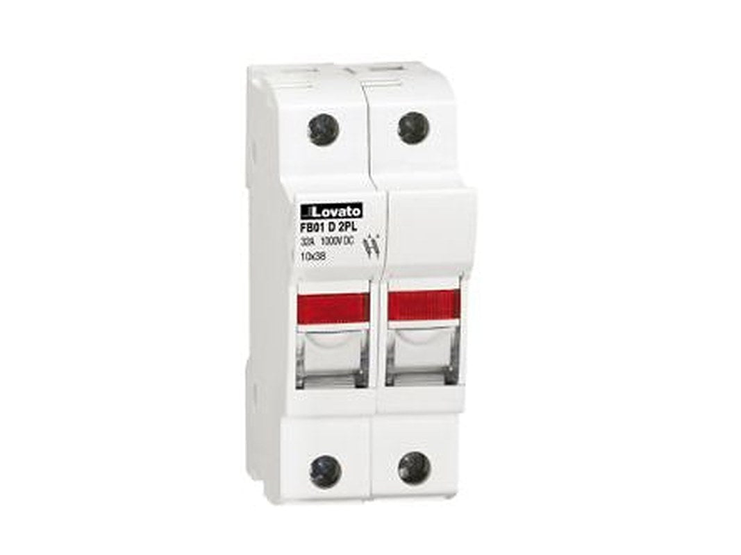Lovato 32A Rail Mount Fuse Holder, 2P-Pole, 1kV
