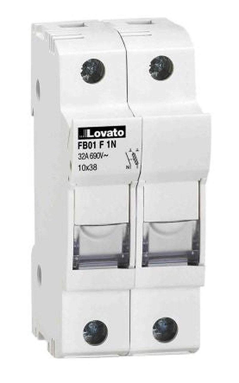 Lovato 32A Rail Mount Fuse Holder for 10 x 38 mm, 2P-Pole, 690V ac
