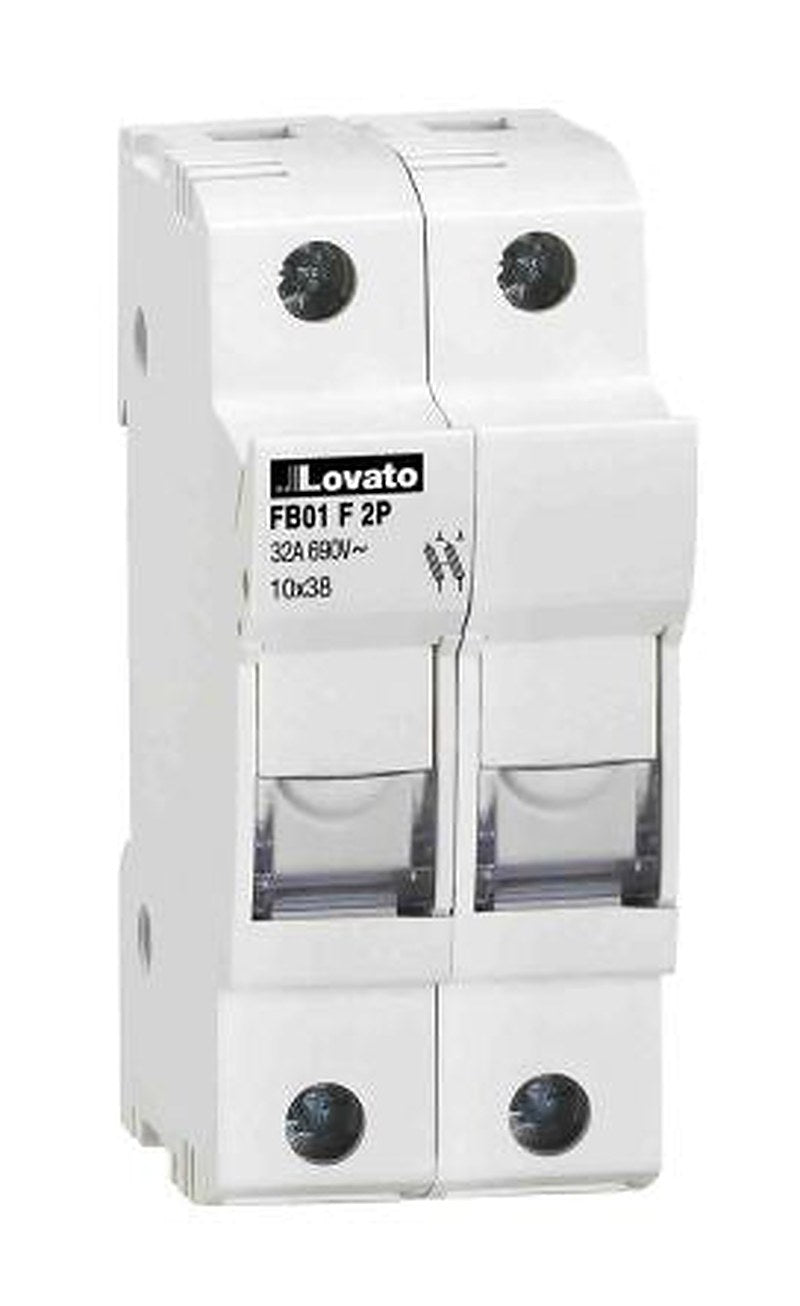 Lovato 32A Rail Mount Fuse Holder for 10 x 38 mm, 2P-Pole, 690V ac