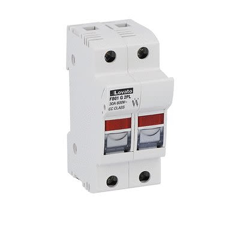 Lovato 30A Holder for 10x38mm, 2P-Pole, 600V