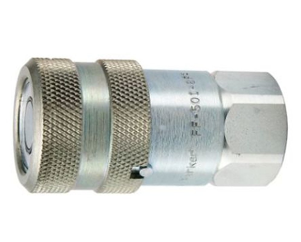 Parker Steel Hydraulic Quick Connect Coupling Female G 1/2 in, 450 bar