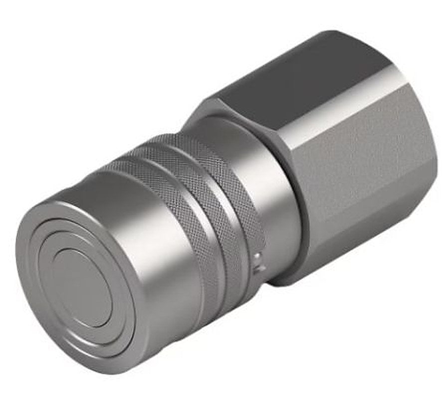 Parker Steel Hydraulic Quick Connect Coupling Female G 3/4 in, 450 bar