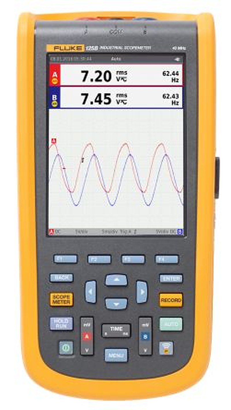 Fluke 120B Series, 40 MHz Handheld Oscilloscope, 2 Channels