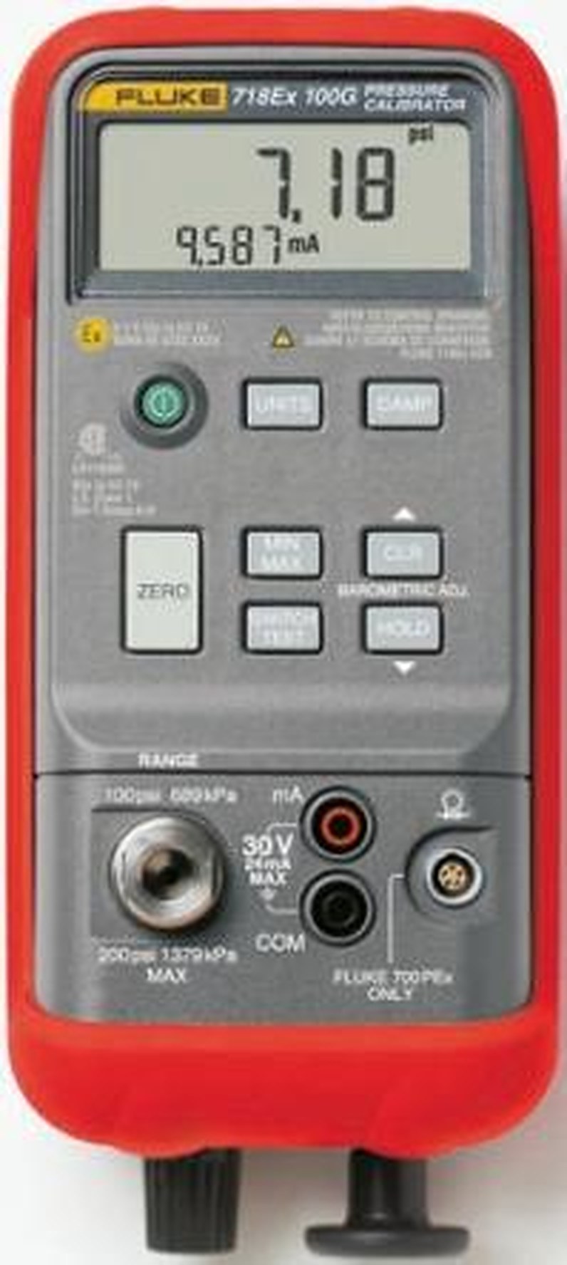 Fluke 718Ex -12 psi to 100 psi Pressure Calibrator