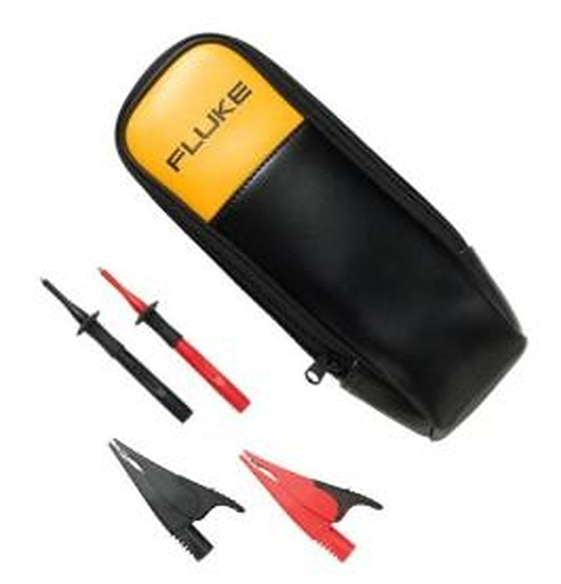 Fluke Crocodile Clip Kit, Black, Red, 10A Insulated